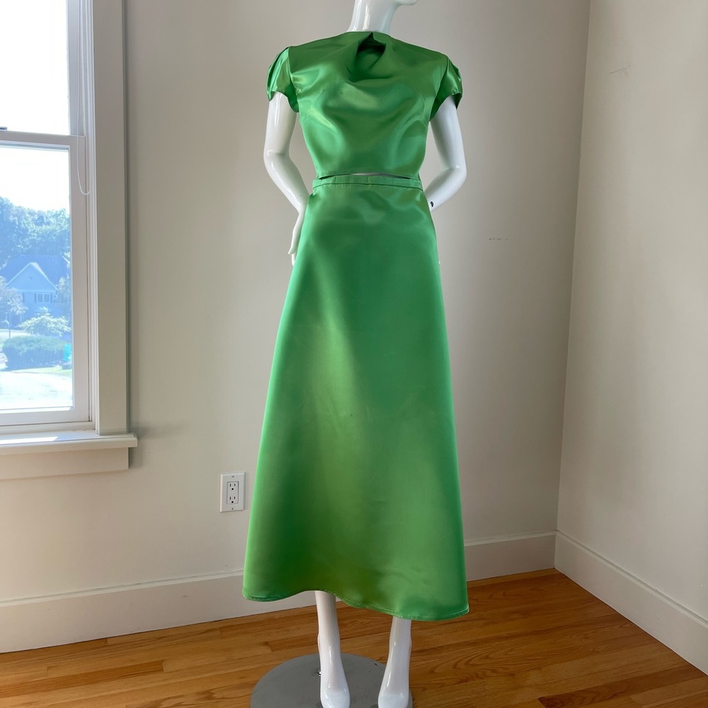 Two-pieces midi dress. Sample products